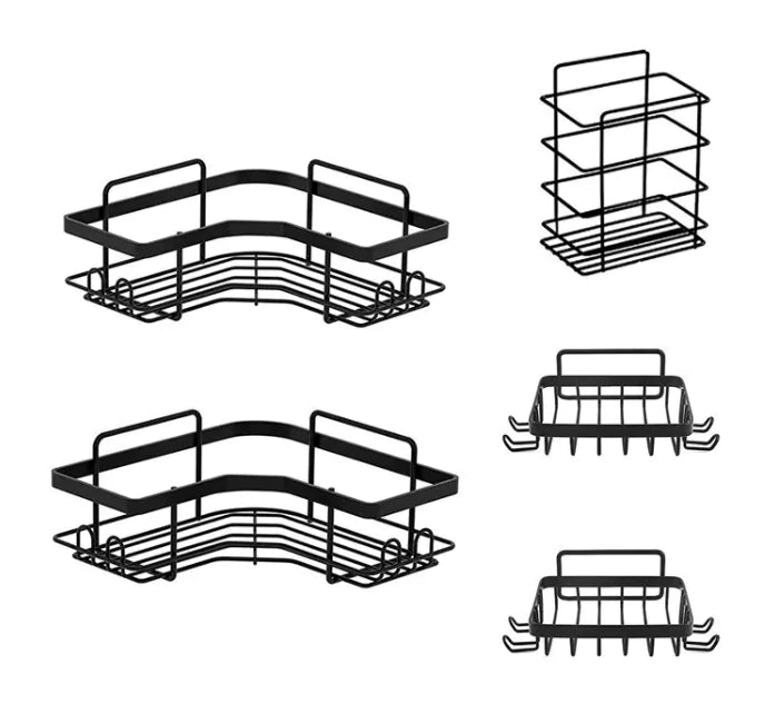 Iron Triangle Bathroom Storage Rack Set - Estes Brands, LLC