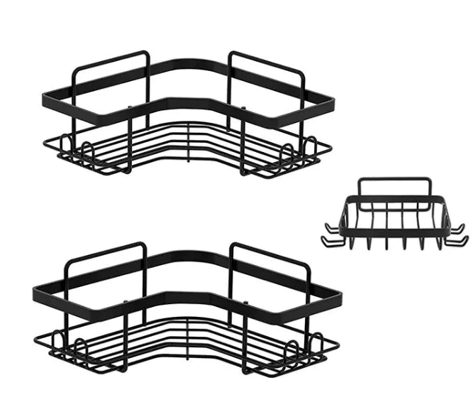 Iron Triangle Bathroom Storage Rack Set - Estes Brands, LLC