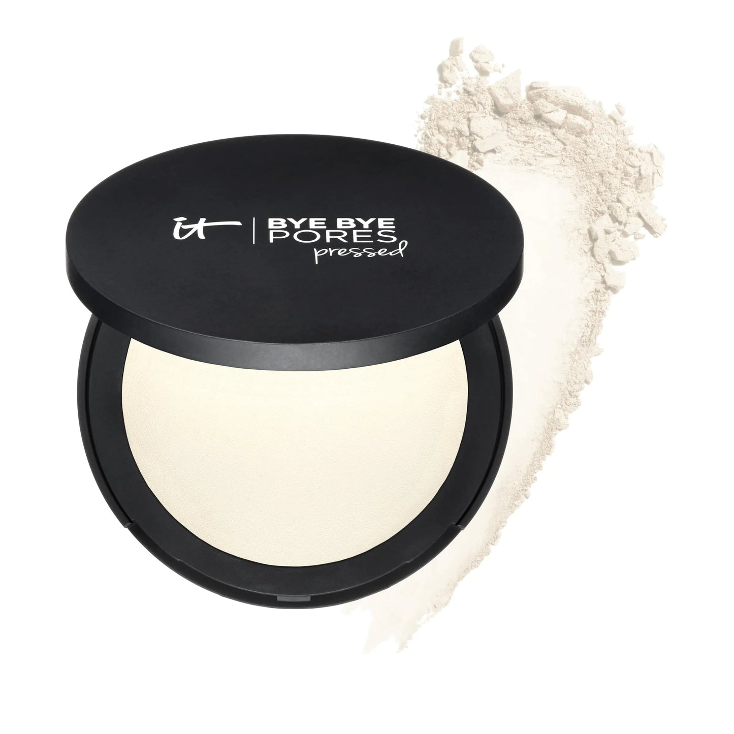 IT Cosmetics Bye Bye Pores Pressed Finishing Powder - Universal Translucent Shade - Contains Anti-Aging Peptides Hydrolyzed Collagen & Antioxidants - 0.31 oz