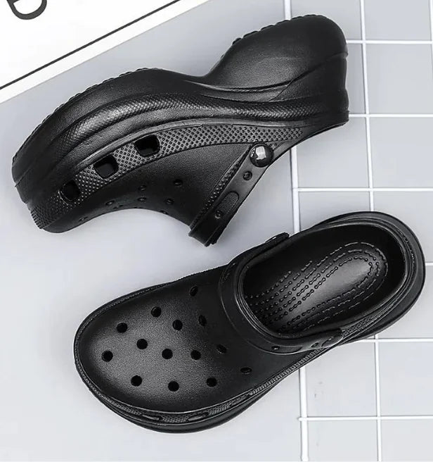 Thick-Soled Daddy Shoes - Retro Beach Hole Shoes - Estes Brands, LLC