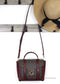 Michael Kors Manhattan Medium Dark Cherry Satchel Bag - Estes Brands, LLC