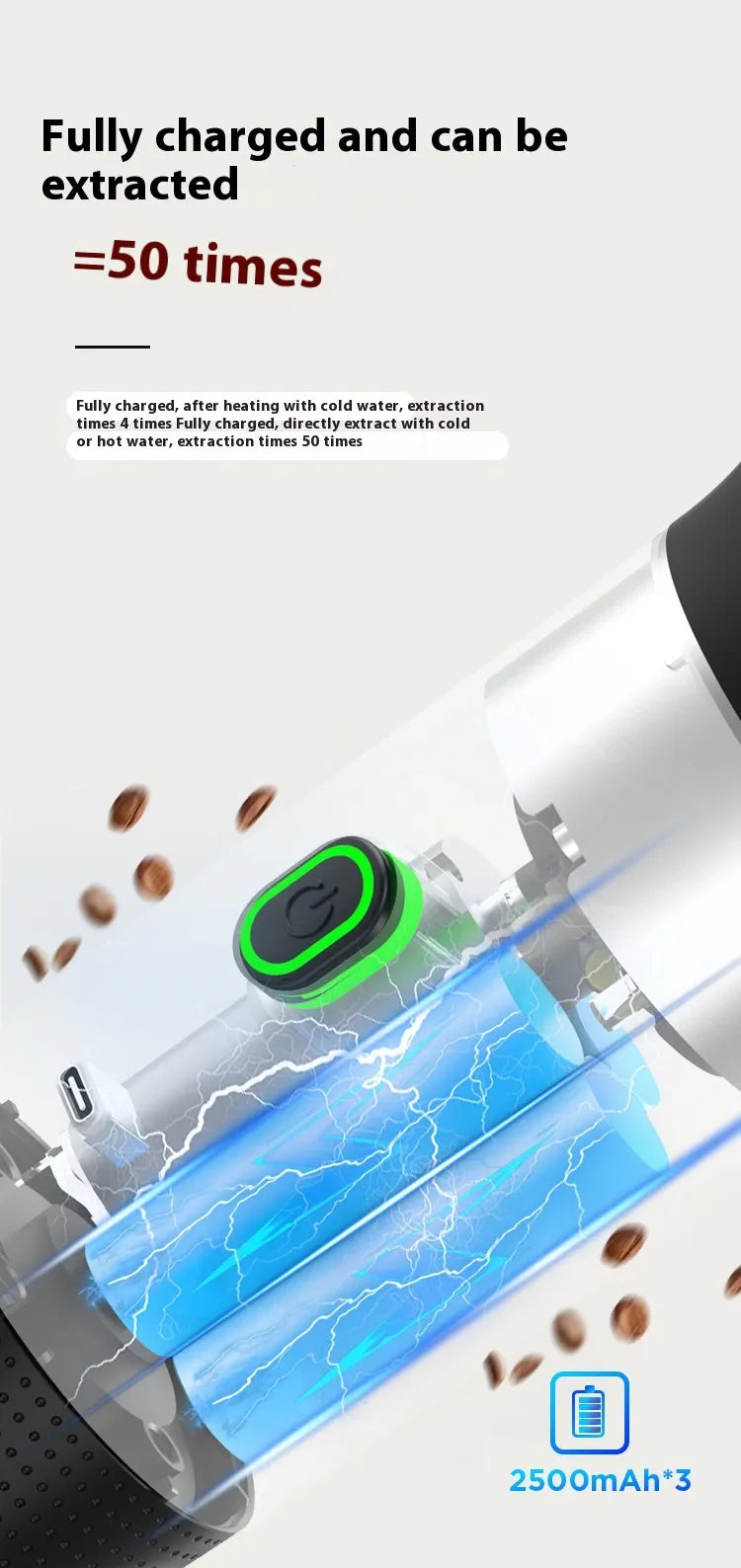 Portable Capsule Coffee Machine Electric Small Wireless Heating.