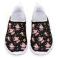 Coloranimal Cute Santa Claus Star Print Shoes for Women Walking Shoes Mesh Sports Shoes Breathable Aqua Water Shoes Swim Beach Christmas Theme Slip-on Shoes Footwear for Walking Running - Estes Brands, LLC