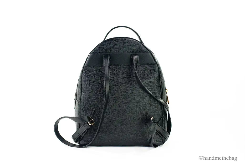 Michael Kors Valerie Medium Black Leather Shoulder Backpack - Estes Brands, LLC