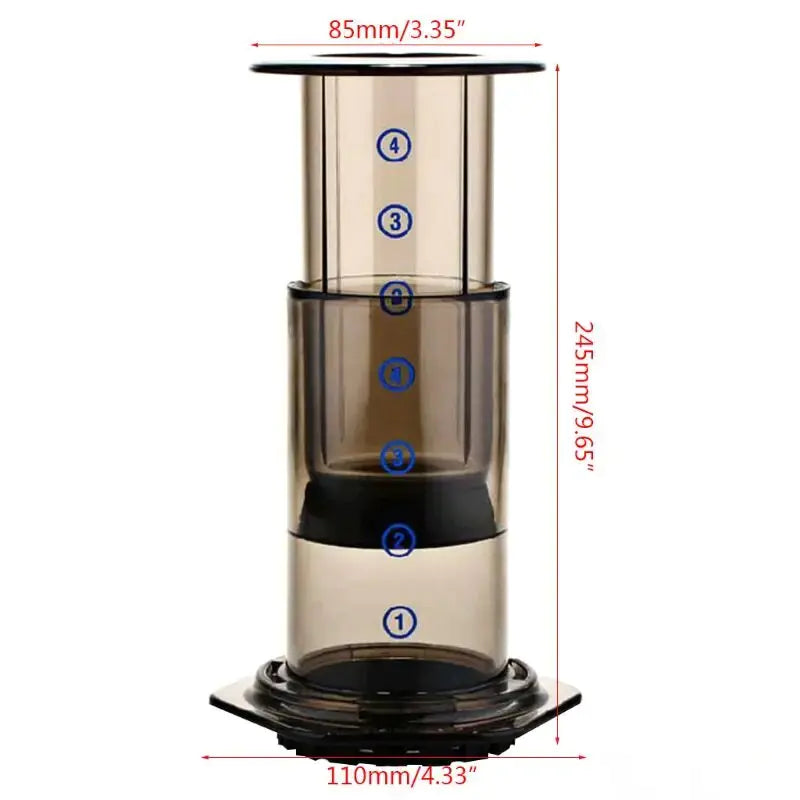 New Filter Glass Espresso Coffee Maker.