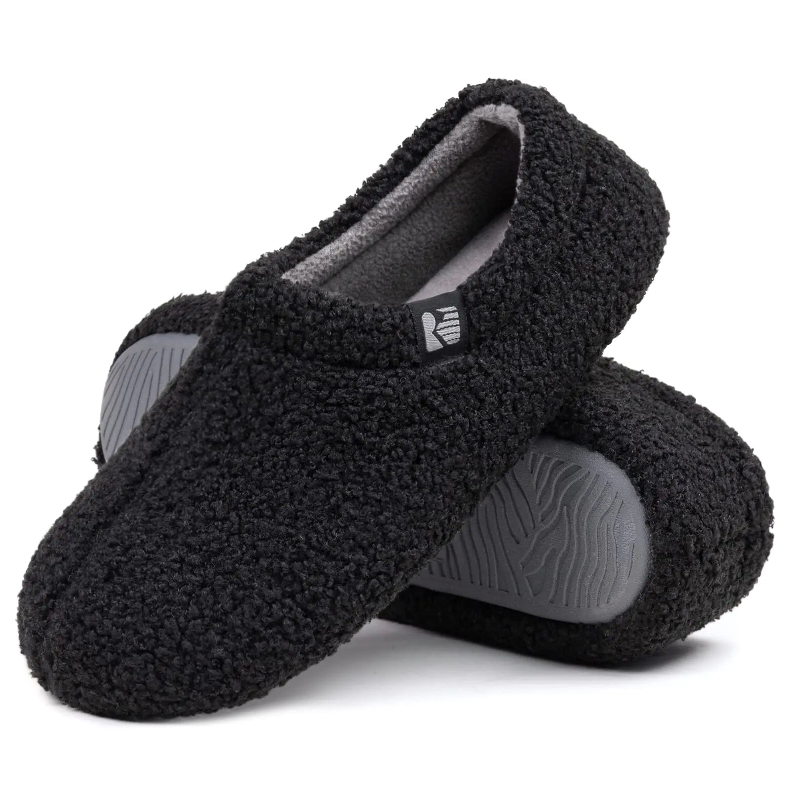 RockDove Women's Teddy Fleece Closed Back Indoor Slipper 8.5 Violet.