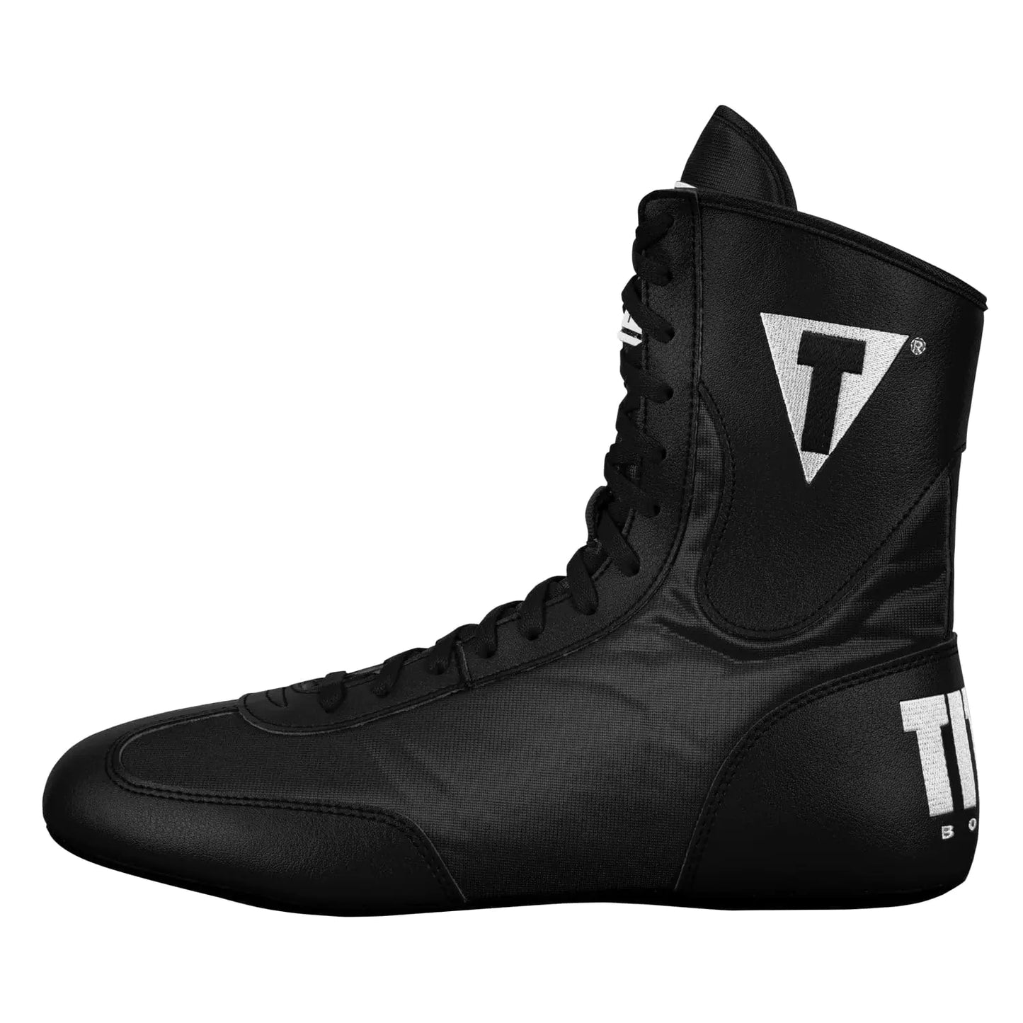 Title Boxing Speed-Flex Encore Mid-Top Shoes: Boxing Shoes MMA Shoes Boxing Boots Kickboxing Shoes Boxing Equipment Footwear Black - Estes Brands, LLC