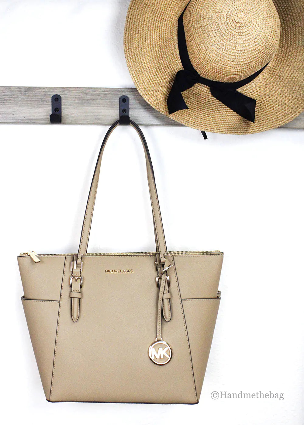 Michael Kors Charlotte Camel Large Top Zip Tote - Estes Brands, LLC