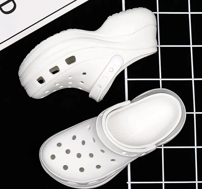 Thick-Soled Daddy Shoes - Retro Beach Hole Shoes - Estes Brands, LLC