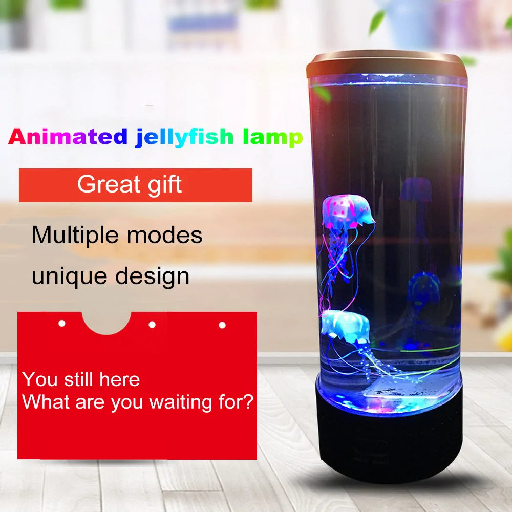 Color Changing LED Jellyfish Aquarium Night Light with USB Charging - Estes Brands, LLC