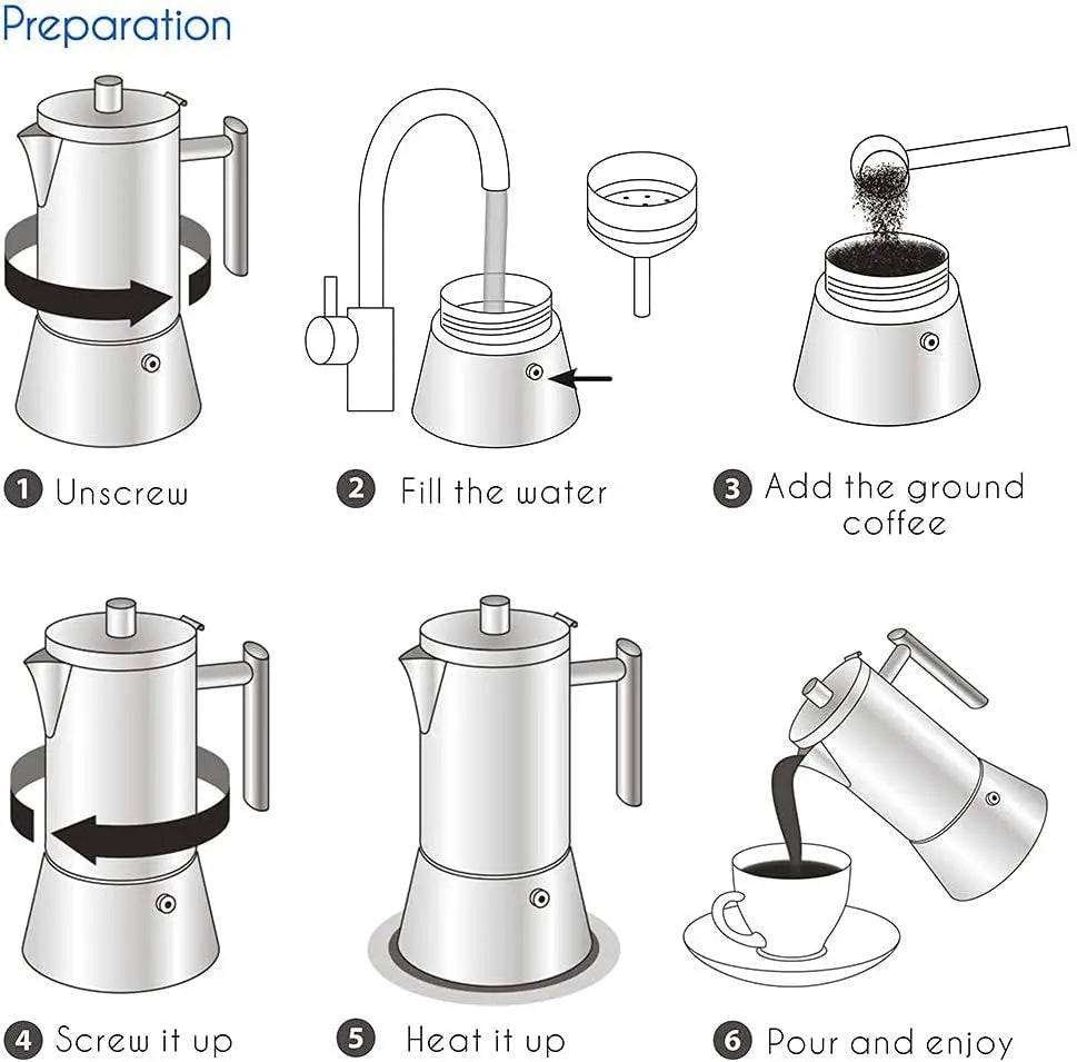 Easyworkz Diego Stovetop Espresso Maker - Estes Brands, LLC