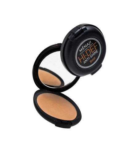 MËNAJI Anti-Shine Powder (HDPV) - Anti-Shine Face Make-Up for Men - Natural Looking Makeup - Mens Cosmetics - Bronze