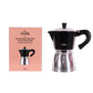 Any Morning Stovetop Espresso Aluminum Moka Pot, Black, 240 ml - 8 oz.