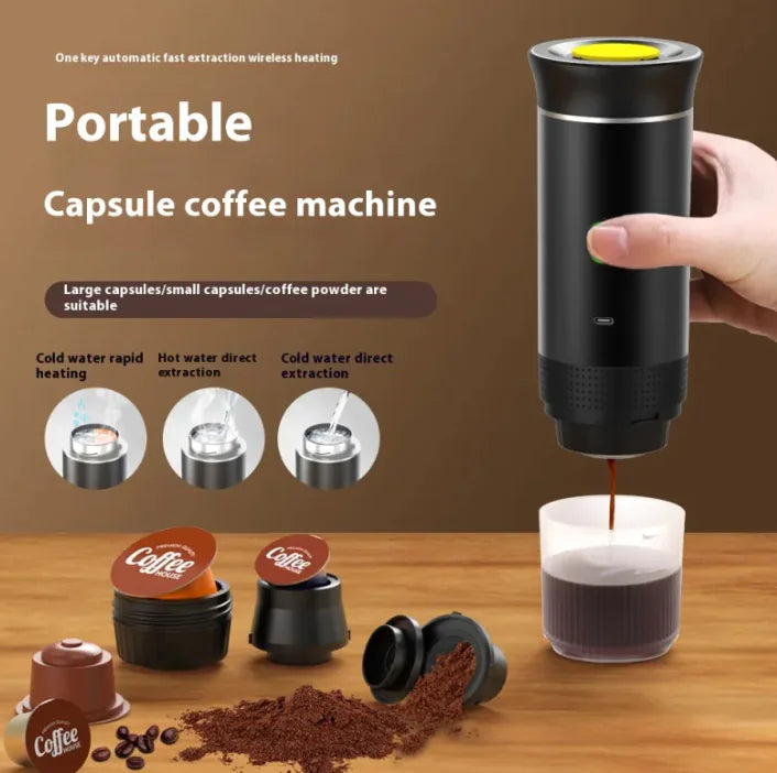 Portable Capsule Coffee Machine.