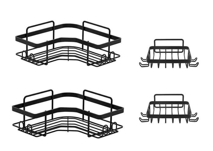 Iron Triangle Bathroom Storage Rack Set - Estes Brands, LLC