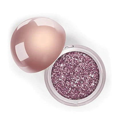 LA Splash Cosmetics Loose Glitter Pink Eyeshadow Sparkle Metallic Champagne Powder for Lips/Hair/Nail/Body - Crystallized Glitter (Crème de Candy)