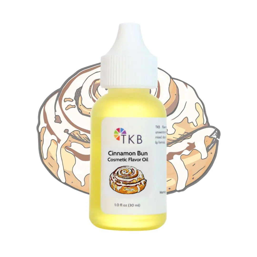 TKB Flavor Oil - DIY Cosmetics Soaps Body Care Lip Gloss Lipstick Lip Balm Unsweetened Flavoring Oil (Cinnamon Bun 1 floz (30ml)) - estesbrandsllc.com