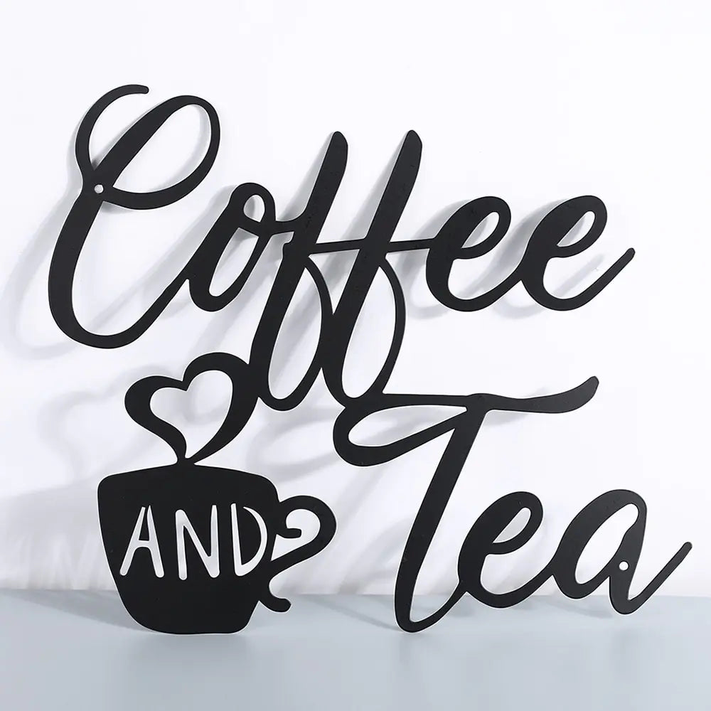 Coffee And Tea Wall Sign.