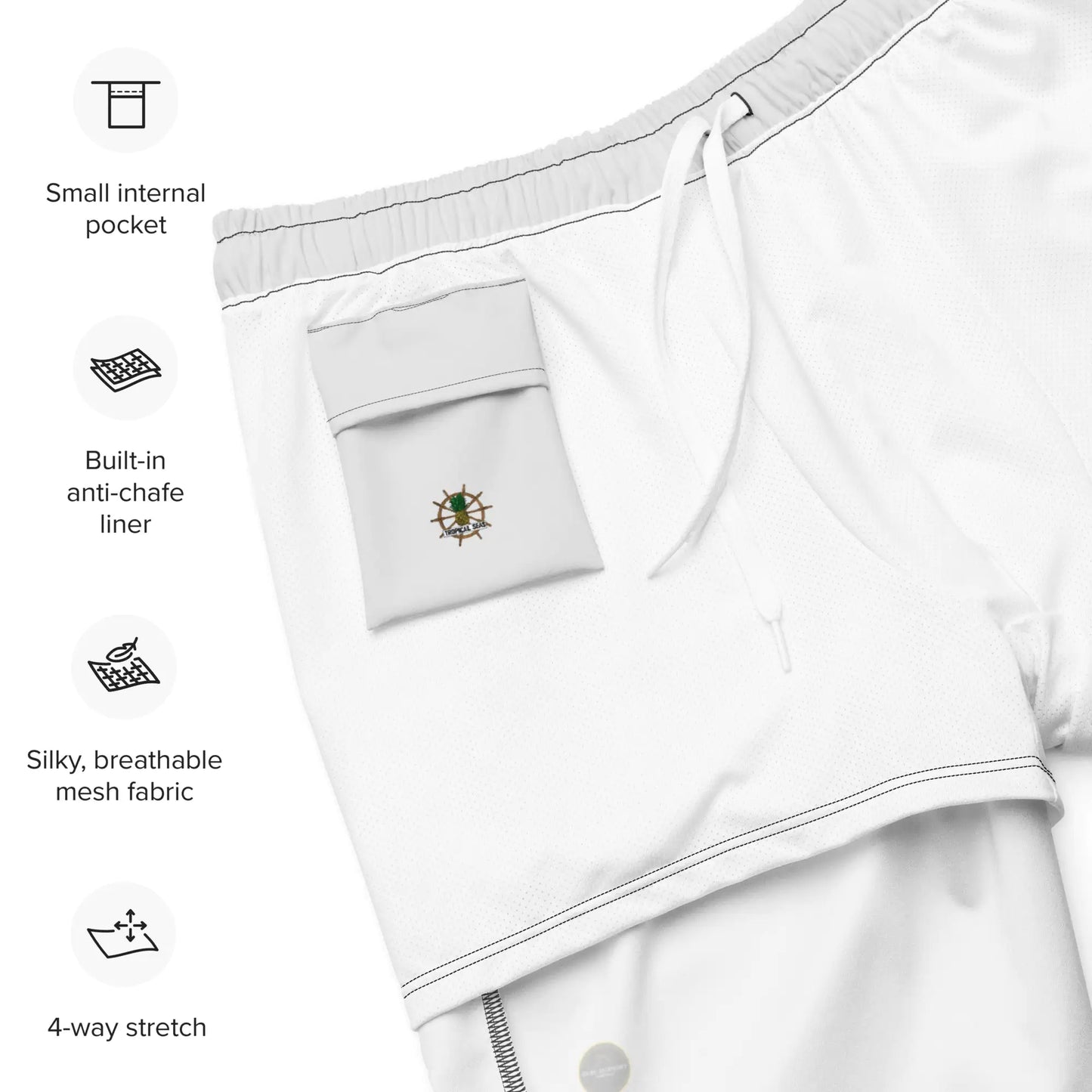 Men's Eco Grey Board Shorts - Estes Brands, LLC