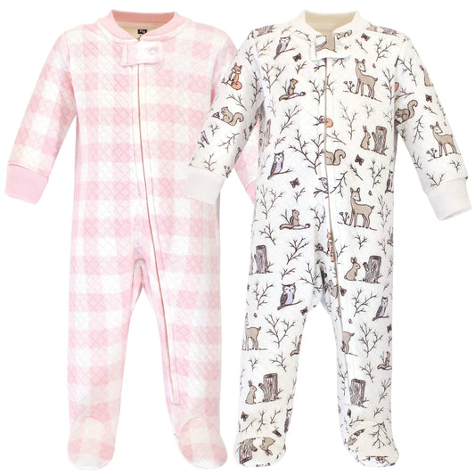 Hudson Baby Unisex Baby Premium Quilted Zipper Sleep and Play Enchanted Forest 0-3 Months US - estesbrandsllc.com