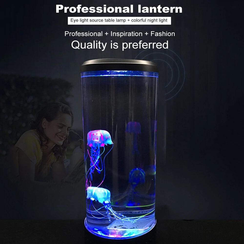 Color Changing LED Jellyfish Aquarium Night Light with USB Charging - Estes Brands, LLC