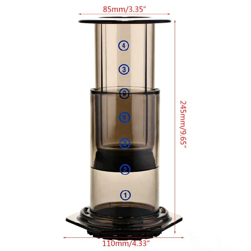 New Filter Glass Espresso Coffee Maker.