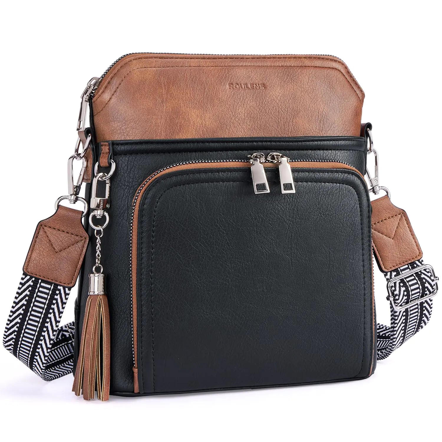 Crossbody Purse for Women,Lightweight Medium Crossbody Bag Soft Leather Women's Shoulder Handbags with Tassel Taupe.