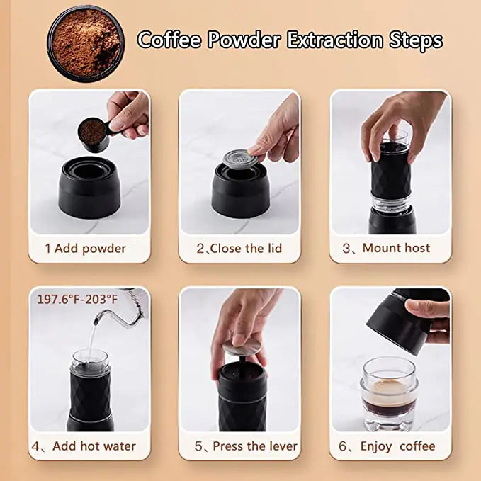 Portable Coffee Maker.