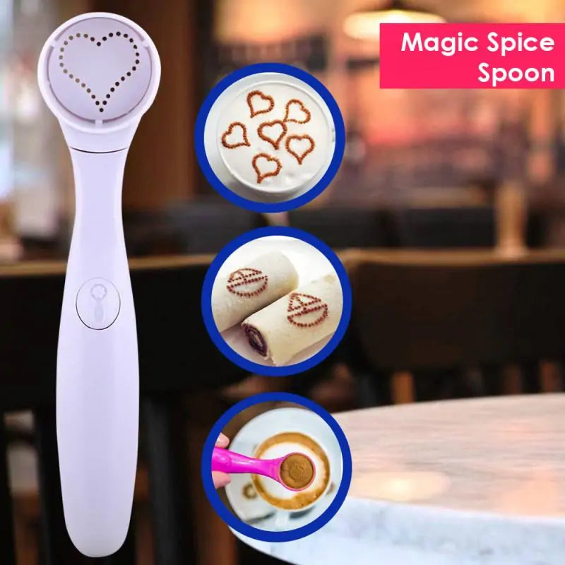 Patterns Spice Spoon Electric Coffee Stencils Coffee.