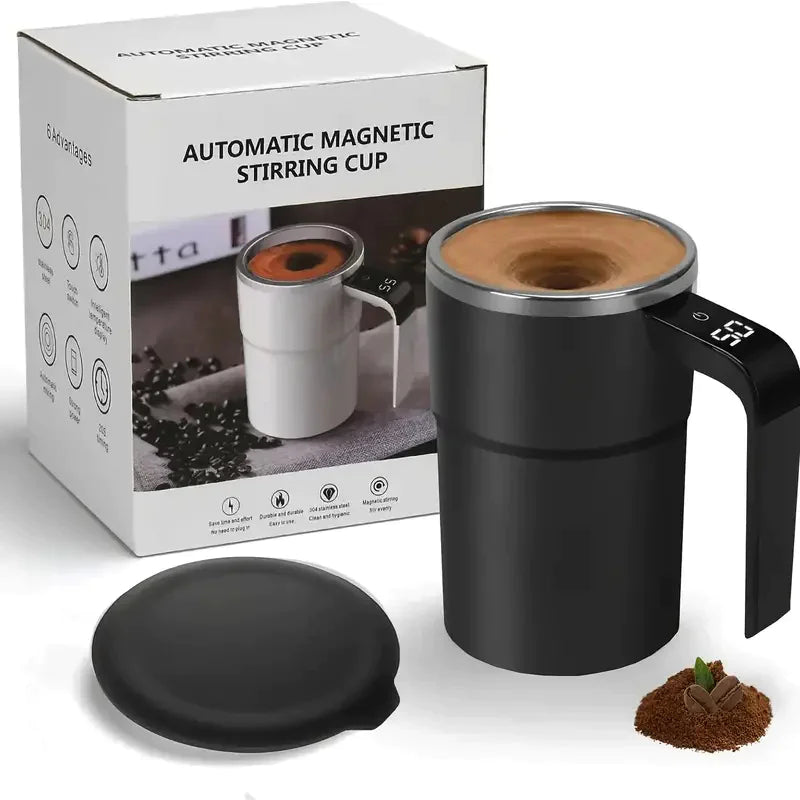 Auto Stir Coffee Mug: USB Rechargeable.