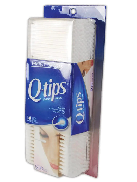 623181 Q-Tips Cotton Swab, Standard, White, 500 Count (Pack of 1).