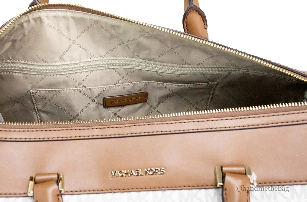 Michael Kors Travel XL Vanilla Duffle Weekender Bag - Estes Brands, LLC