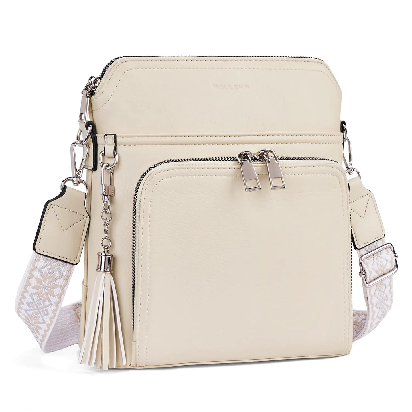 Crossbody Purse for Women,Lightweight Medium Crossbody Bag Soft Leather Women's Shoulder Handbags with Tassel Taupe - Estes Brands, LLC