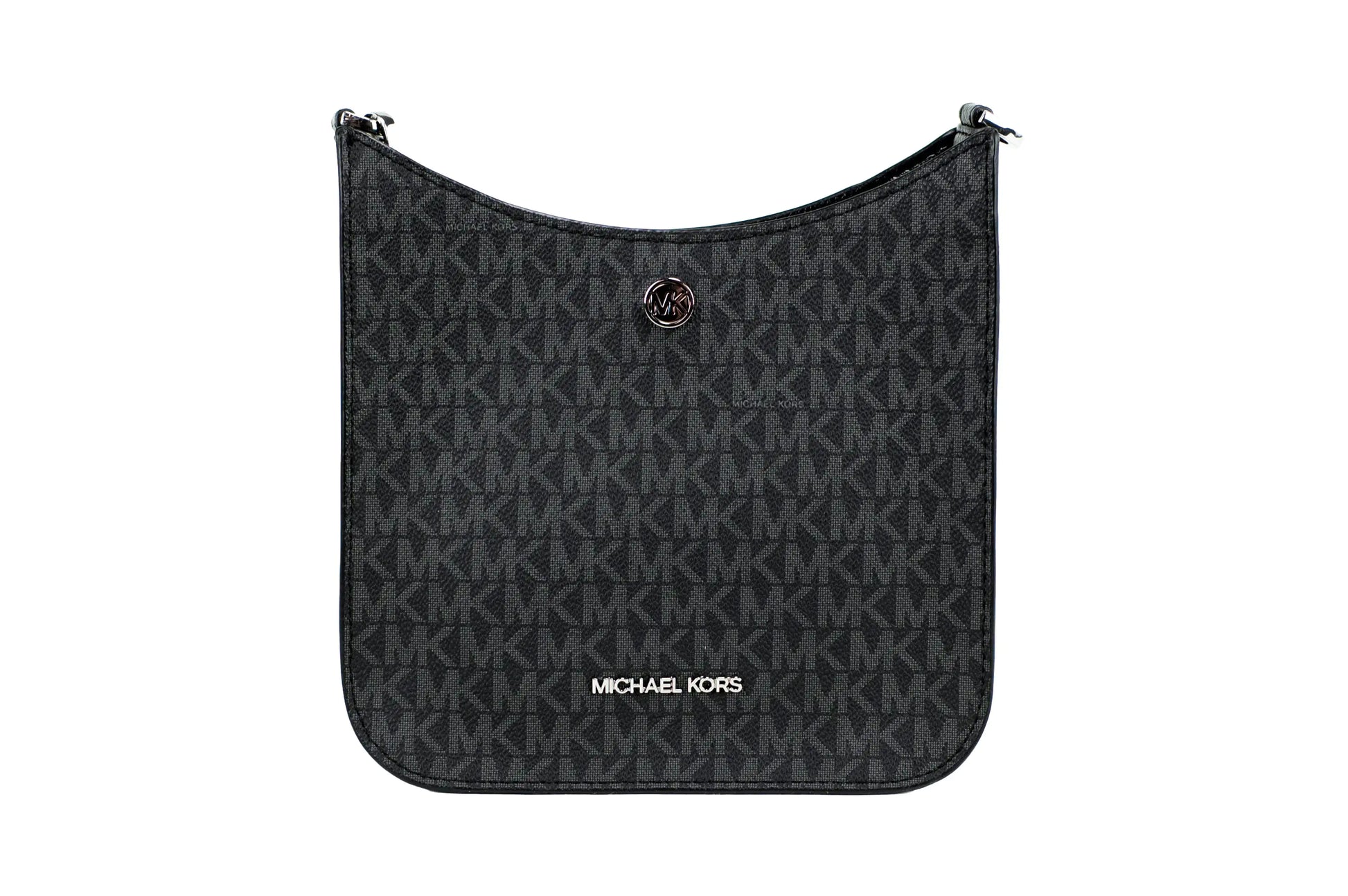 Michael Kors Briley Small Black Signature Leather Messenger Crossbody - Estes Brands, LLC