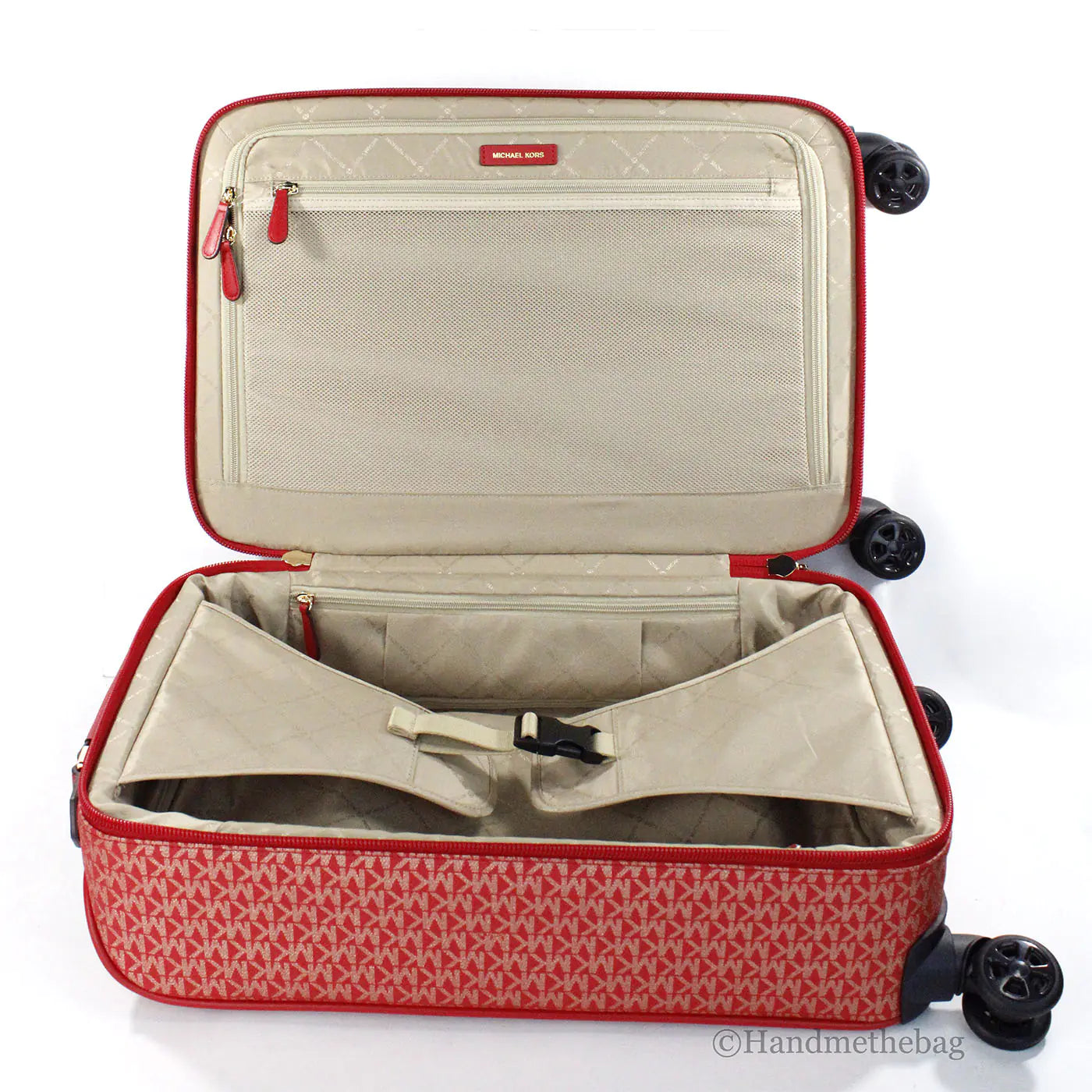 Michael Kors Travel Small Red Trolley Rolling Suitcase - Estes Brands, LLC