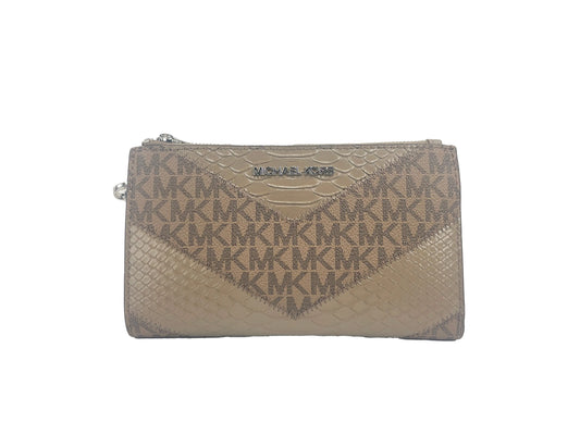 Michael Kors Large Double Zip Python Dusk Wristlet - Estes Brands, LLC