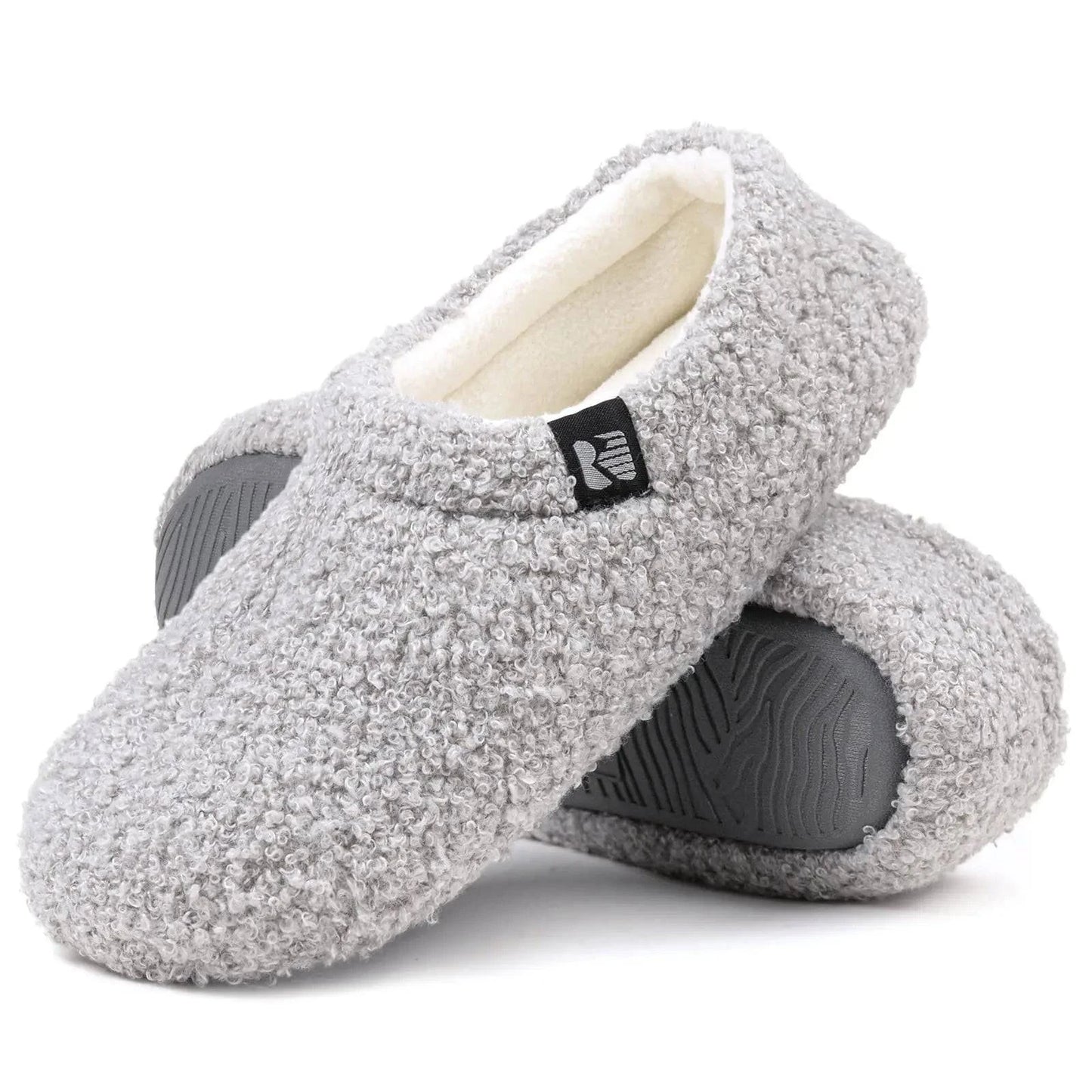 RockDove Women's Teddy Fleece Closed Back Indoor Slipper 8.5 Violet