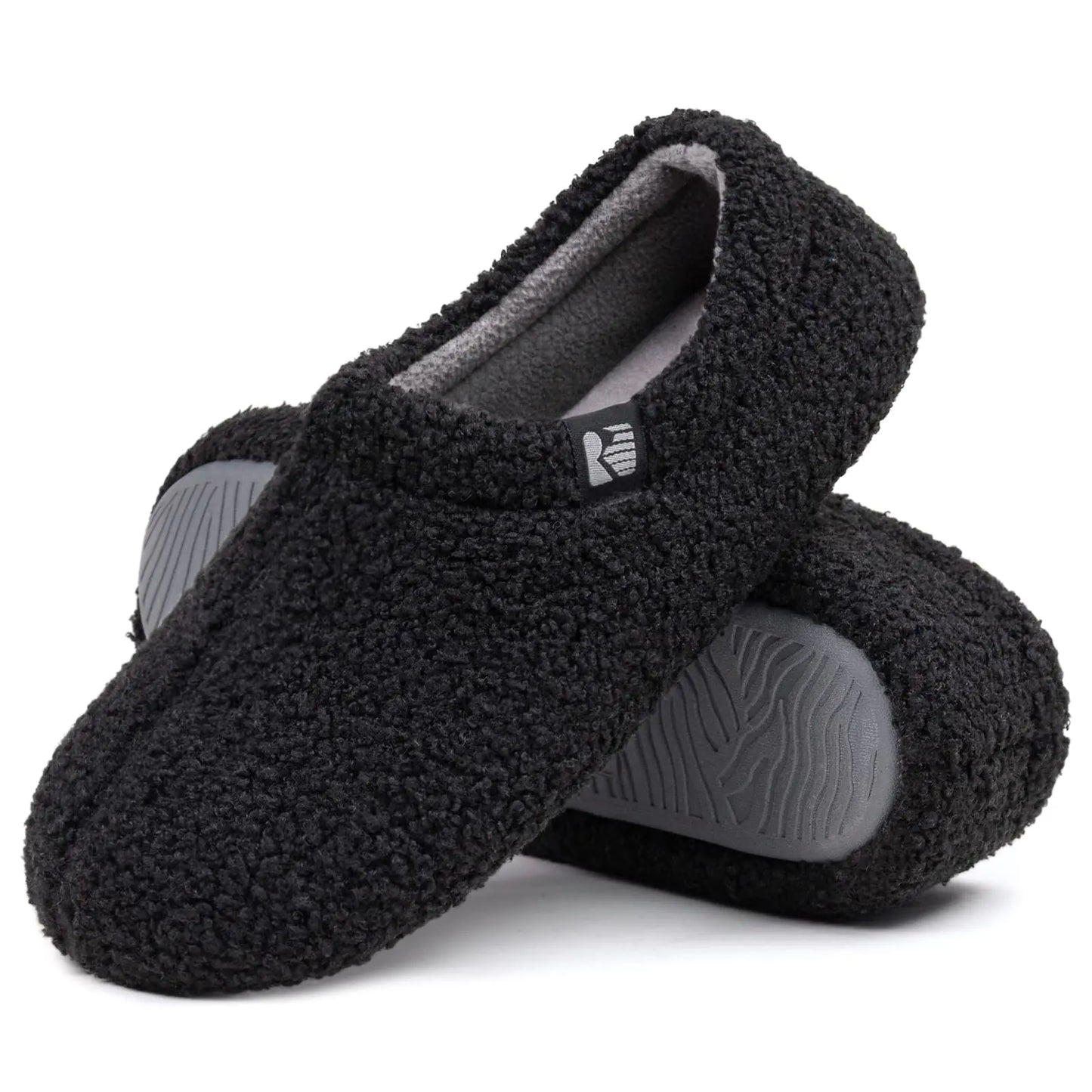 RockDove Women's Teddy Fleece Closed Back Indoor Slipper 8.5 Violet