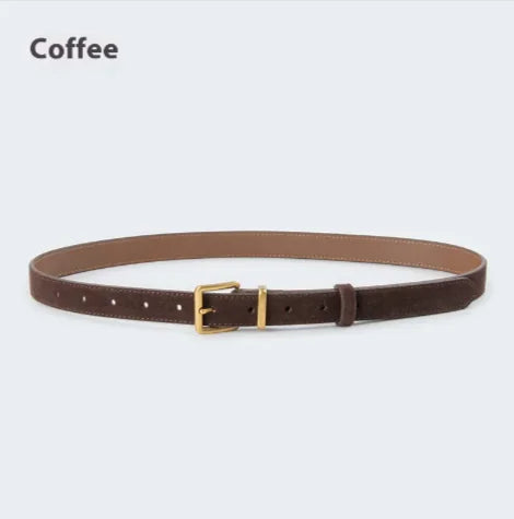 Women's Suede Leather Belt - estesbrandsllc.com