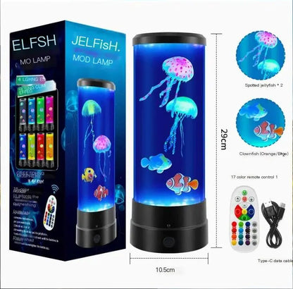 Color Changing LED Jellyfish Aquarium Night Light