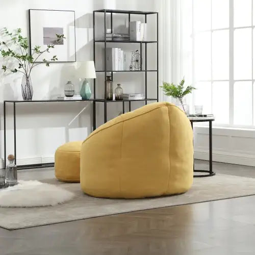 Bedding Bean Bag Sofa Chair High Pressure Foam Bean Bag Chair Material With Padded Foam Padding Compressed Bean Bag With Footrest - Estes Brands, LLC