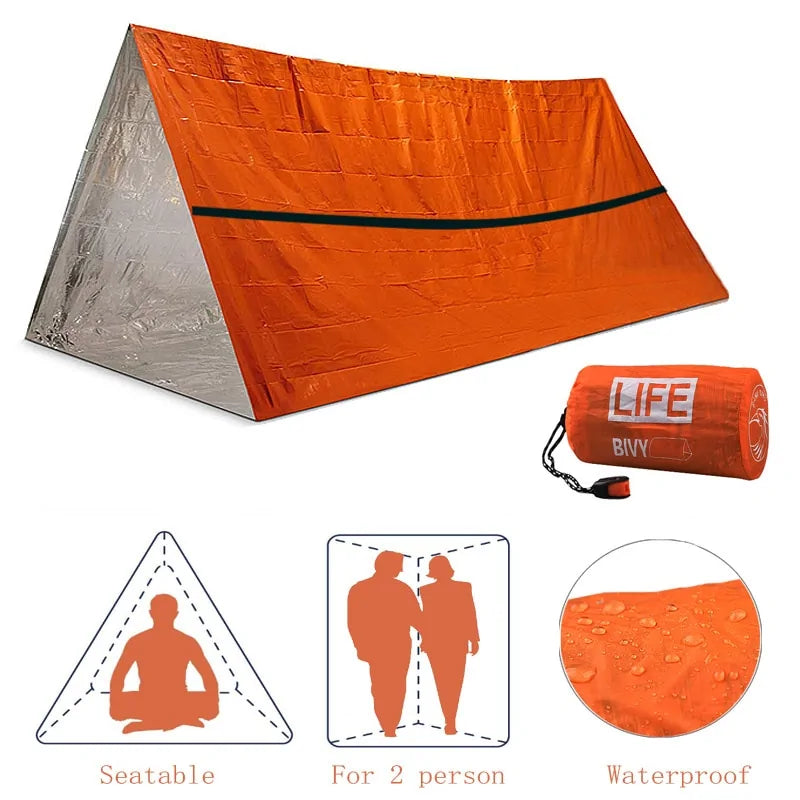 Survival Tube Emergency Tent With Whistle - Estes Brands, LLC