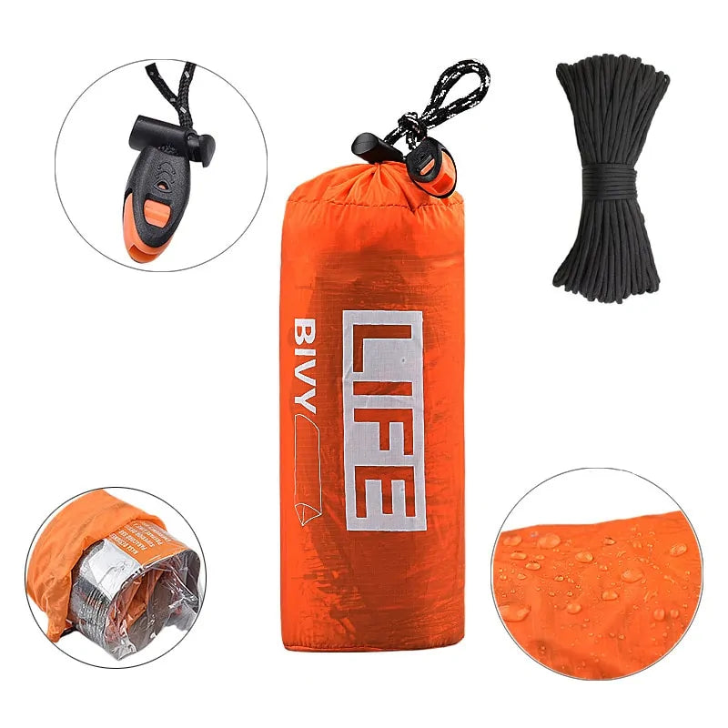 Survival Tube Emergency Tent With Whistle - Estes Brands, LLC