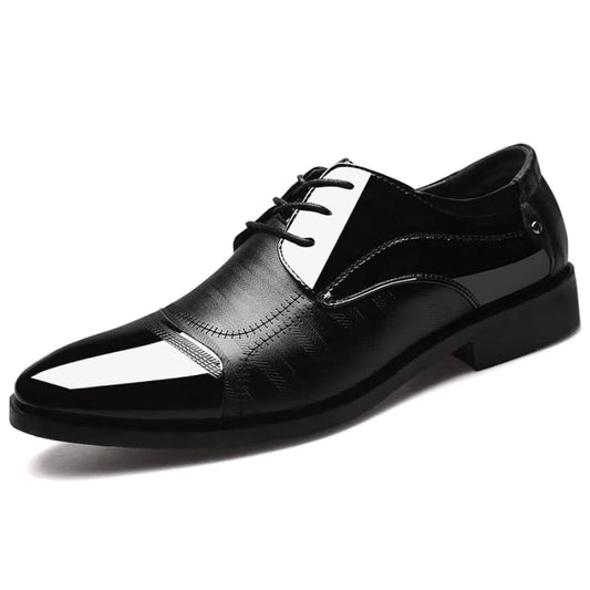 Mens Dress Shoes Business Oxfords Patent Leather Dress Shoes Classic Loafers Formal Derby Shoes Black 47 - Estes Brands, LLC