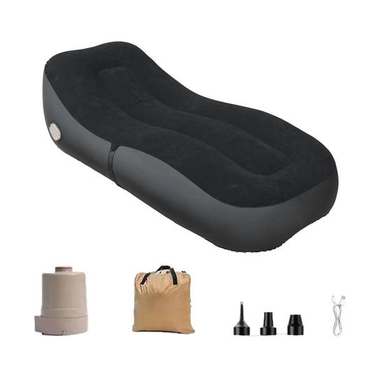 Baiao Auto Inflatable Lounger Air Sofa Portable Auto Inflatable Couch Air Sofa with Built-in Pump Portable Blow Up Sofa Air Chair for Home Outdoor Camping Hiking - Estes Brands, LLC