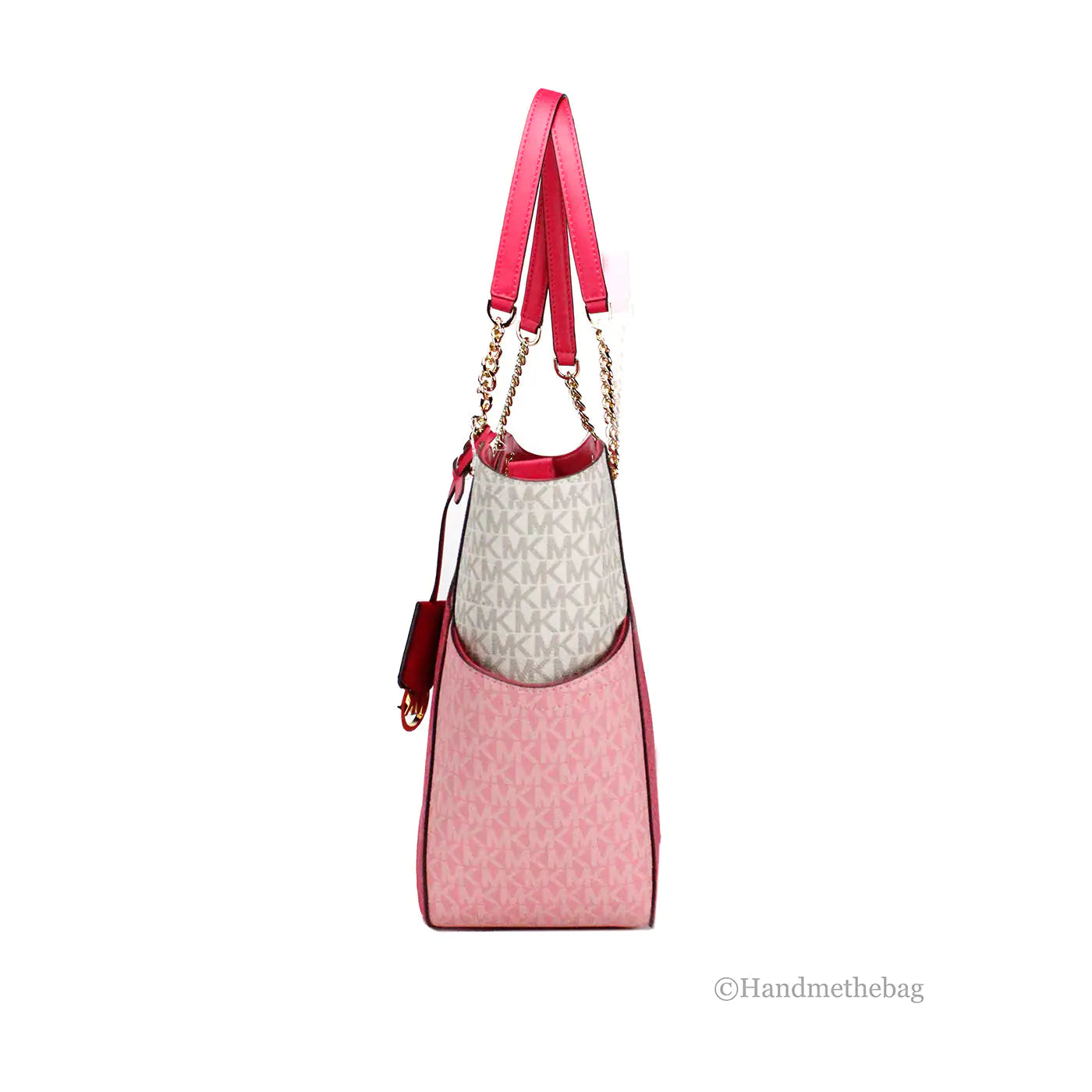 Michael Kors Electric Pink X Cross Chain Shoulder Tote - Estes Brands, LLC