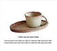 Handcrafted Japanese Pottery Clay Coffee Set.