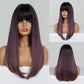 Synthetic Long Brown Wig