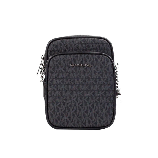 Michael Kors Flight Black PVC North South Chain Crossbody - Estes Brands, LLC