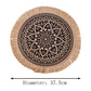 Nordic Style Round Embroidery Placemat Set